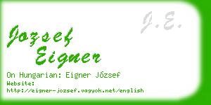 jozsef eigner business card